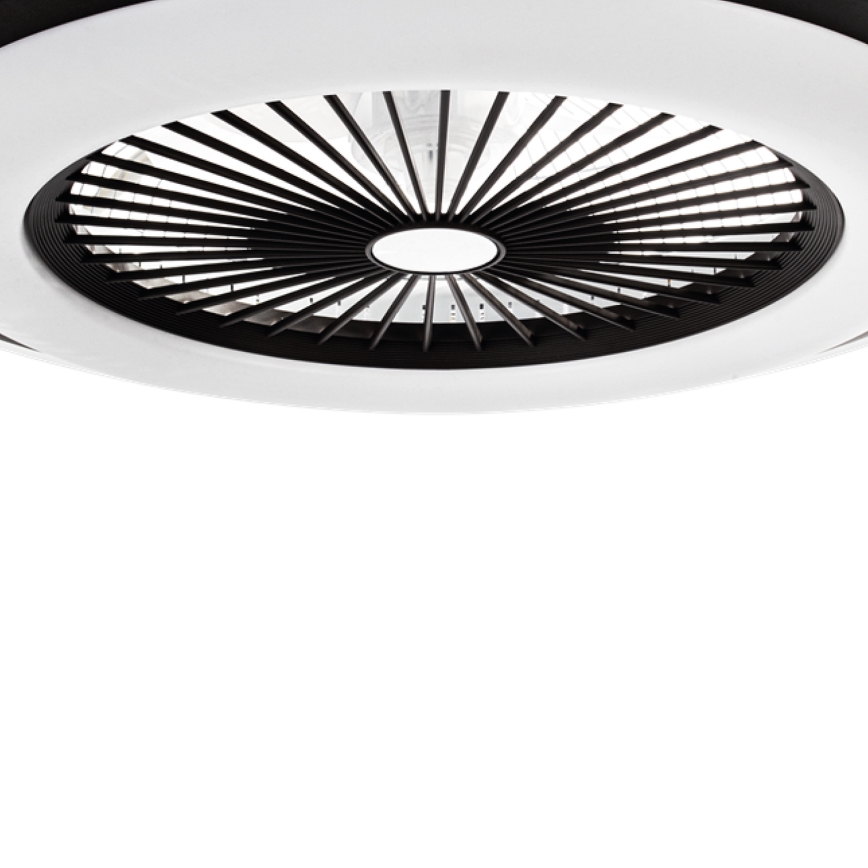 Dimmbare LED-Deckenleuchte mit Ventilator ZEPHYR LED/48W/230V 3000-6000K schwarz + Fernbedienung