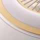 Dimmbare LED-Deckenleuchte mit Ventilator ZONDA LED/48W/230V 3000-6000K golden + Fernbedienung