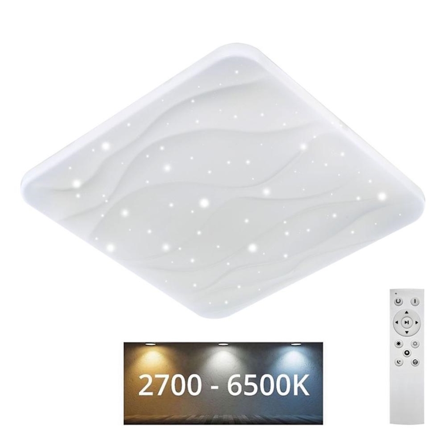 Dimmbare LED-Deckenleuchte NERIS LED/36W/230V 2700-6500K 43x43 cm + Fernbedienung