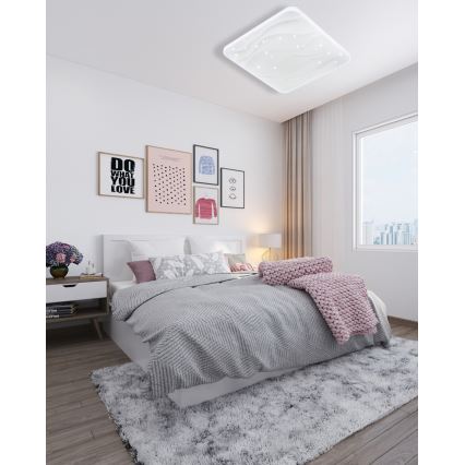 Dimmbare LED-Deckenleuchte NERIS LED/36W/230V 2700-6500K 43x43 cm + Fernbedienung
