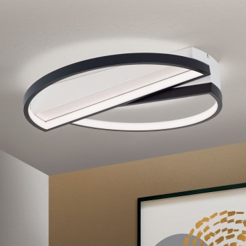 Dimmbare LED-Deckenleuchte OLGA LED/28W/230V schwarz/weiß