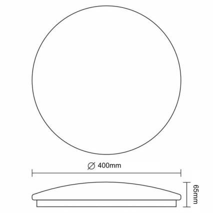 Dimmbare LED-Deckenleuchte OPAL LED/36W/230V 3000-6500K d 40 cm + Fernbedienung