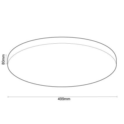 Dimmbare LED-Deckenleuchte OPAL LED/48W/230V 2700-6500K Wi-Fi Tuya weiß + Fernbedienung