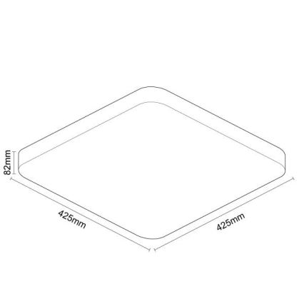 Dimmbare LED-Deckenleuchte OPAL LED/48W/230V 2700-6500K Wi-Fi Tuya weiß + Fernbedienung