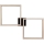 Dimmbare LED-Deckenleuchte RAMME 2xLED/24W/230V Eiche