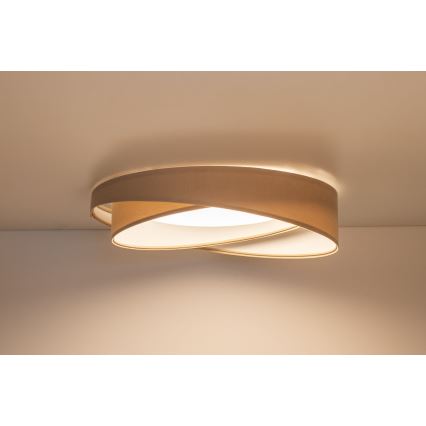 Dimmbare LED-Deckenleuchte SMART GALAXY MODERN LED/24W/230V 3000-6500K Ø 55 cm beige/weiß + Fernbedienung
