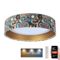 Dimmbare LED-Deckenleuchte SMART GALAXY LED/24W/230V d 45 cm 2700-6500K Wi-Fi Tuya bunt/ golden + Fernbedienung