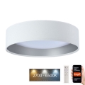 Dimmbare LED-Deckenleuchte SMART GALAXY LED/24W/230V d 45 cm 2700-6500K Wi-Fi Tuya weiß/silbern + Fernbedienung