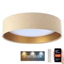 Dimmbare LED-Deckenleuchte SMART GALAXY LED/36W/230V d. 55 cm 2700-6500K Wi-Fi Tuya beige/golden + Fernbedienung
