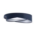 Dimmbare LED-Deckenleuchte SMART GALAXY MODERN LED/24W/230V 3000–6500K Ø 55 cm blau/silber + Fernbedienung