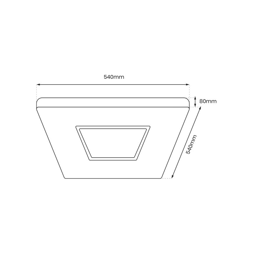 Dimmbare LED-Deckenleuchte SPARKY LED/65W/230V 3000-6000K + Fernbedienung