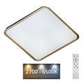 Dimmbare LED-Deckenleuchte UNA LED/60W/230V 2700-6500K 50x50 cm + Fernbedienung