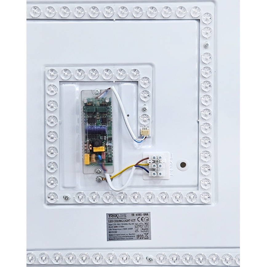 Dimmbare LED-Deckenleuchte UNA LED/60W/230V 2700-6500K 50x50 cm + Fernbedienung