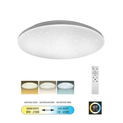 Dimmbare LED-Deckenleuchte VENTA LED/36W/230V 2700-6500K d 48 cm + Fernbedienung