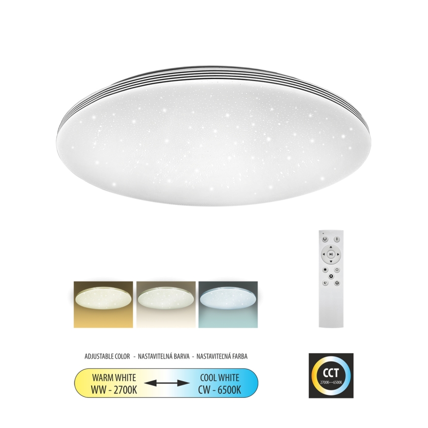 Dimmbare LED-Deckenleuchte VENTA LED/60W/230V 2700-6500K d 58 cm + Fernbedienung