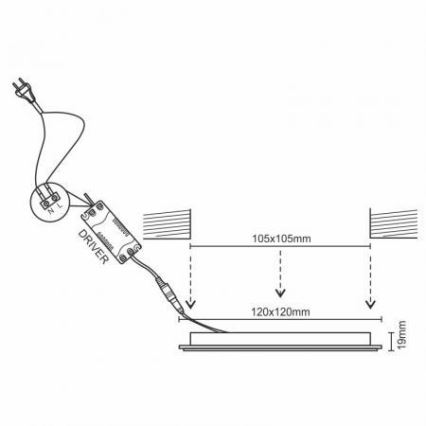 Dimmbare LED-Einbauleuchte LED/6W/230V 3000-6500K Wi-Fi Tuya