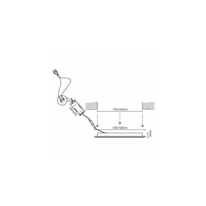 Dimmbare LED-Einbauleuchte LED/6W/230V 3000-6500K Wi-Fi Tuya