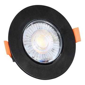 Dimmbare LED-Einbauleuchte ZITA LED/3/5/7W/230V 3000/4000/6000K d 9 cm schwarz
