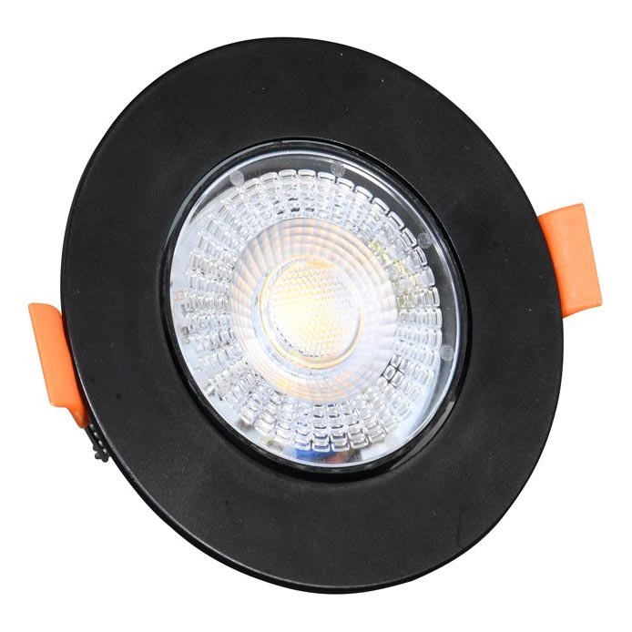 Dimmbare LED-Einbauleuchte ZITA LED/3/5/7W/230V 3000/4000/6000K d 9 cm schwarz