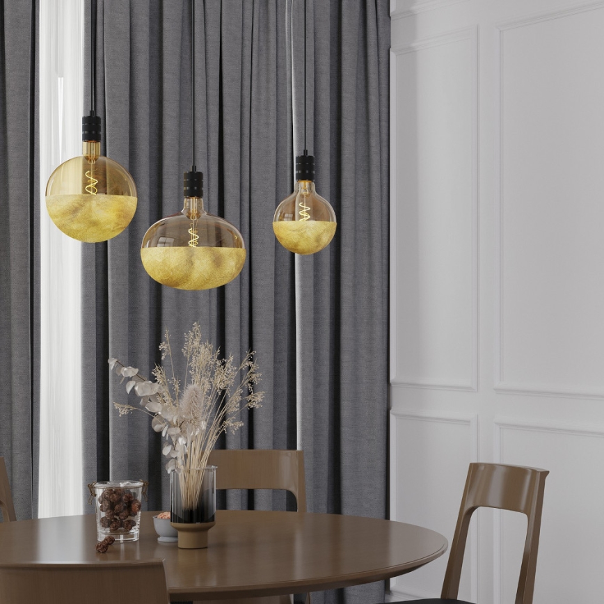 Dimmbare LED-Filament-Glühbirne mit Kappe E27/4W/230V 1800K goldfarben CRI 90