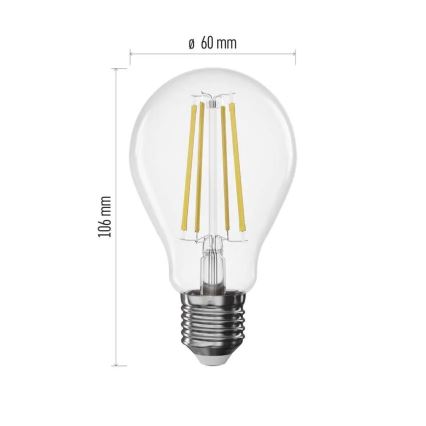 Dimmbare LED-Filamentlampe A60 E27/7,5W/230V 2700K