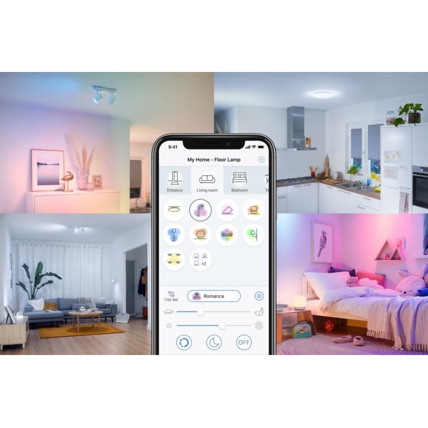 Dimmbare LED Glühbirne FILAMENT A60 E27/6,7W/230V 2700-6500K CRI 90 Wi-Fi - WiZ