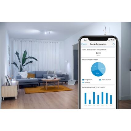 Dimmbare LED Glühbirne FILAMENT A60 E27/6,7W/230V 2700-6500K CRI 90 Wi-Fi - WiZ