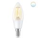Dimmbare LED Glühbirne FILAMENT C35 E14/4,9W/230V 2700-6500K CRI 90 Wi-Fi - WiZ