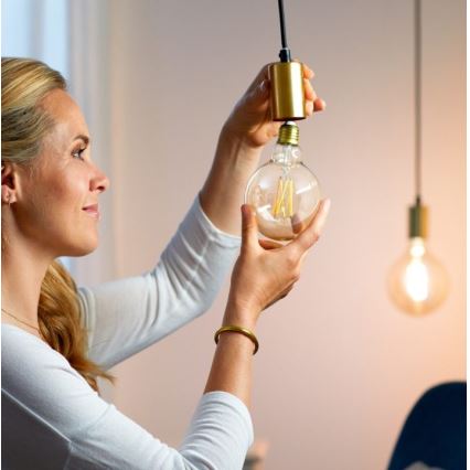 Dimmbare LED Glühbirne FILAMENT G95 E27/6,7W/230V 2700-6500K CRI 90 Wi-Fi - WiZ