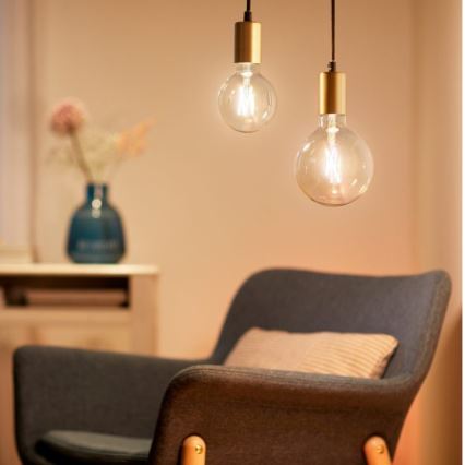 Dimmbare LED Glühbirne FILAMENT G95 E27/6,7W/230V 2700-6500K CRI 90 Wi-Fi - WiZ