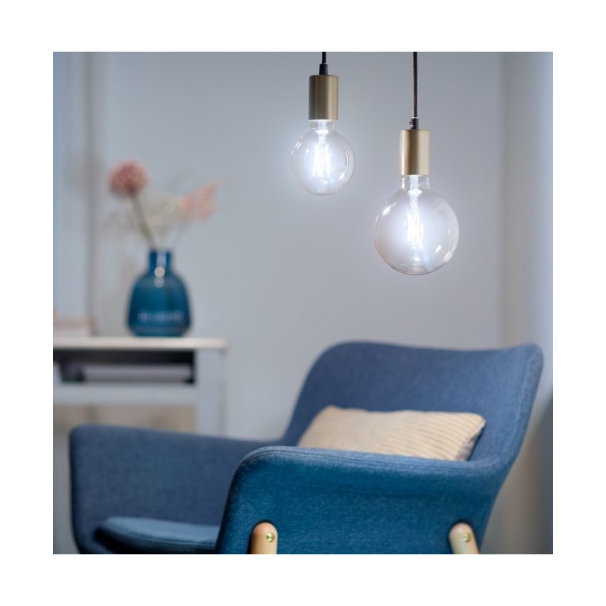 Dimmbare LED Glühbirne FILAMENT G95 E27/6,7W/230V 2700-6500K CRI 90 Wi-Fi - WiZ