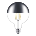 Dimmbare LED-Glühbirne mit spiegelnder, sphärischer Abdeckung DECO Philips G125 E27/7,2W/230V 2700K