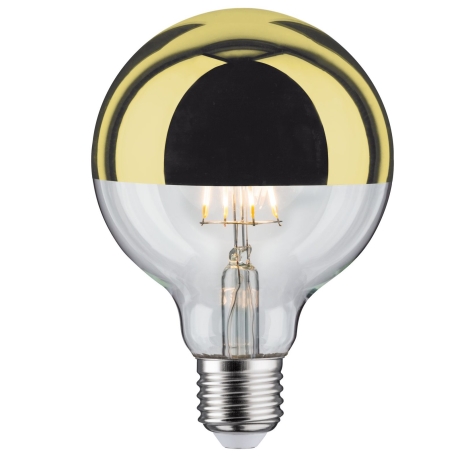 Dimmbare LED-Glühbirne mit spiegelnder, sphärischer Abdeckung E27/6,5W/230V  – Paulmann 28675 | Beleu