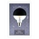 Dimmbare LED-Glühbirne mit spiegelnder, sphärischer Abdeckung GLOBE G95 E27/6,5W/230V 2700K schwarz – Paulmann 28676