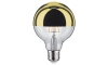 Dimmbare LED-Glühbirne mit spiegelnder, sphärischer Abdeckung GLOBE G95 E27/6,5W/230V 2700K golden – Paulmann 28675