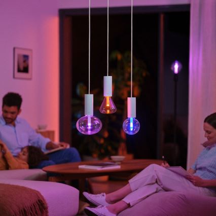 Dimmbare LED-Glühbirne Philips Hue Weiß und Farben-Ambiente E27/6,5W/230V 2000-6500K