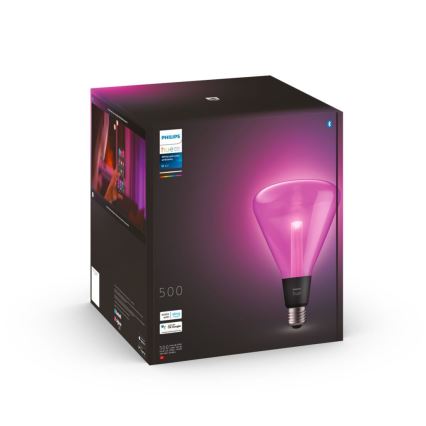 Dimmbare LED-Glühbirne Philips Hue Weiß und Farben-Ambiente E27/6,5W/230V 2000-6500K