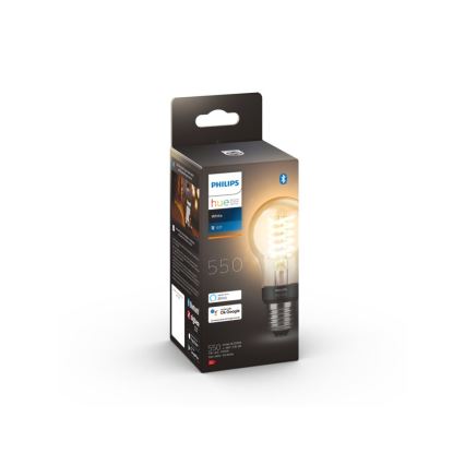 Dimmbare LED-Glühbirne Philips Hue WEIẞER GLÜHFADEN A60 E27/7W/230V 2100K