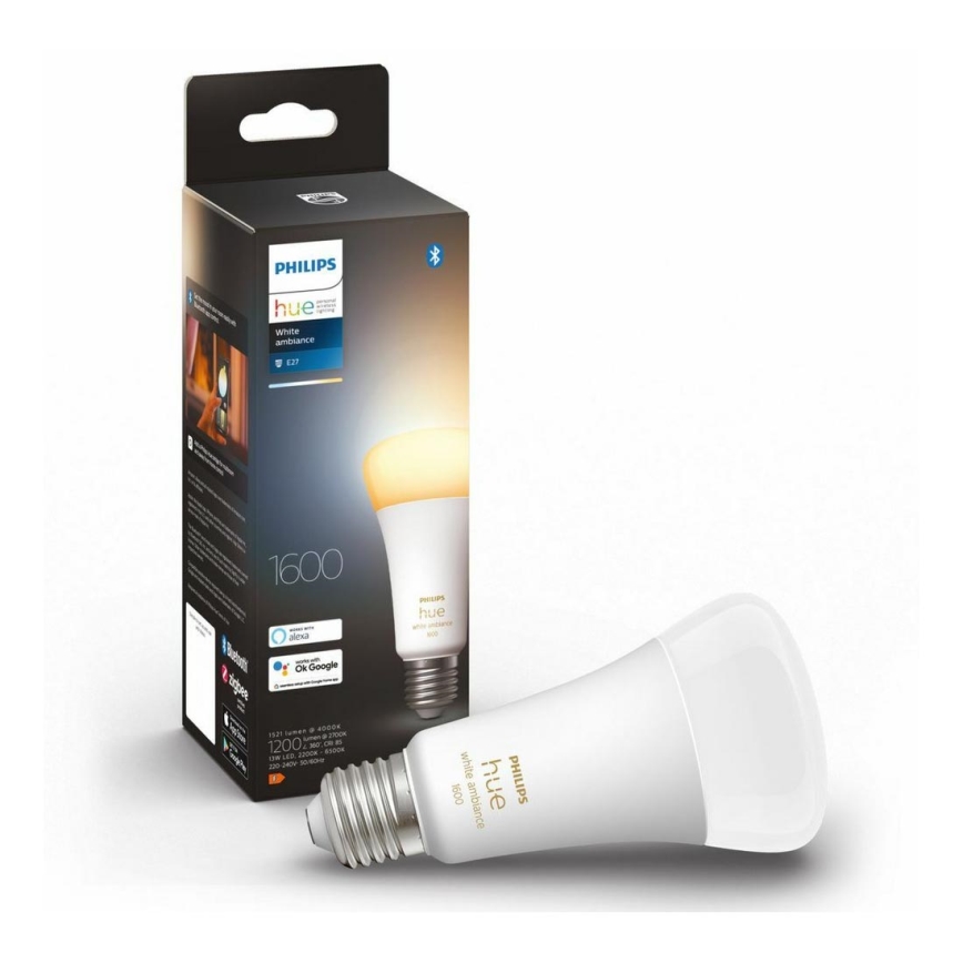 Dimmbare LED-Glühbirne Philips Hue WHITE AMBIANCE E27/13W/230V 2200-6500K