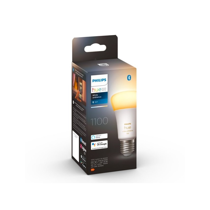Dimmbare LED-Glühbirne Philips Hue WHITE AMBIANCE E27/8W/230V 2200-6500K