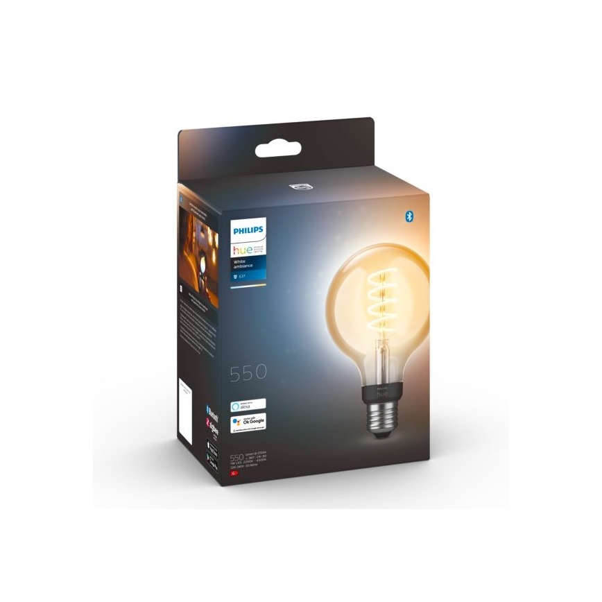 Dimmbare LED-Glühbirne Philips Hue WHITE AMBIANCE G93 E27/7W/230V 2200-4500K