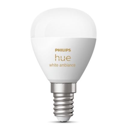 Dimmbare LED-Glühbirne Philips Hue WHITE AMBIANCE P45 E14/5,1W/230V 2200-6500K