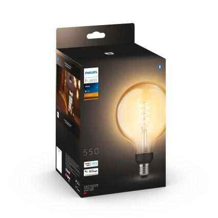 Dimmbare LED-Glühbirne Philips Hue WHITE FILAMENT G125 E27/7W/230V 2100K