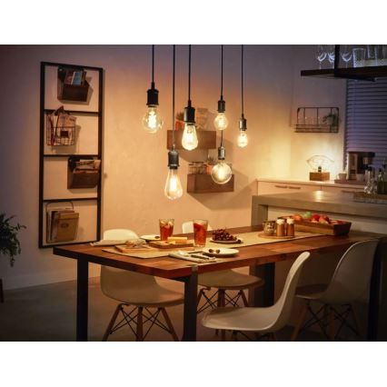 Dimmbare LED-Glühbirne Philips Hue WHITE FILAMENT ST72 E27/7W/230V 2100K