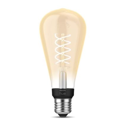 Dimmbare LED-Glühbirne Philips Hue WHITE FILAMENT ST72 E27/7W/230V 2100K