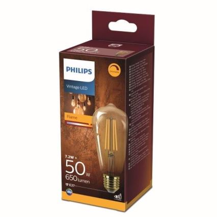Dimmbare LED-Glühbirne Philips ST64 E27/7,2W/230V 2200K