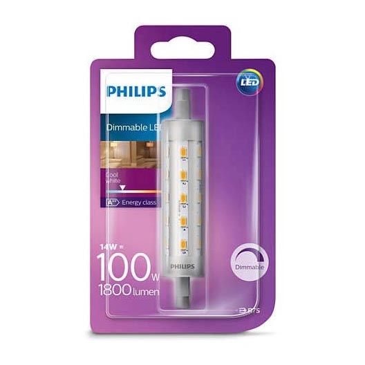 Dimmbare LED-Glühbirne R7s/14W/230V - Philips 118 mm