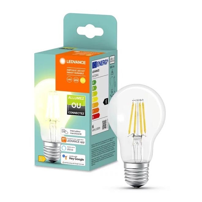 Dimmbare LED-Glühbirne SMART+ A60 E27/6W/230V 2700K - Ledvance