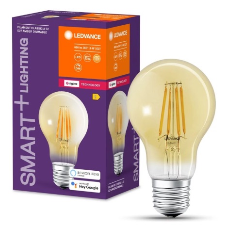 Dimmbare LED-Glühbirne SMART+ FILAMENT A55 E27/6W/230V 2400K - Ledvance