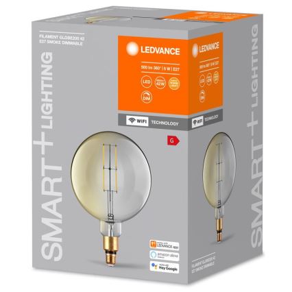 Dimmbare LED-Glühbirne SMART+ GLOBE G200 E27/6W/230V 2500K Wi-Fi - Ledvance